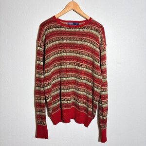 Polo Ralph Lauren Multicolor Cotton Silk Sweater SIZE L